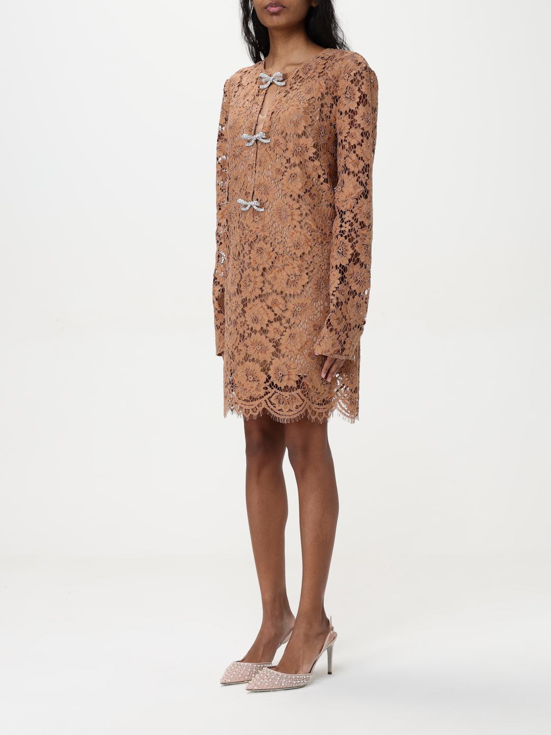 self portrait dress long sleeve Self-Portrait Black Crepe Polka-Dot Mesh Long Sleeve Midi Dress Size 6