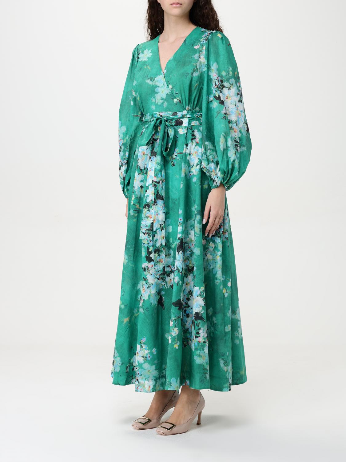 zimmermann green maxi dress Zimmermann Rhiannon Ruffle Maxi Dress