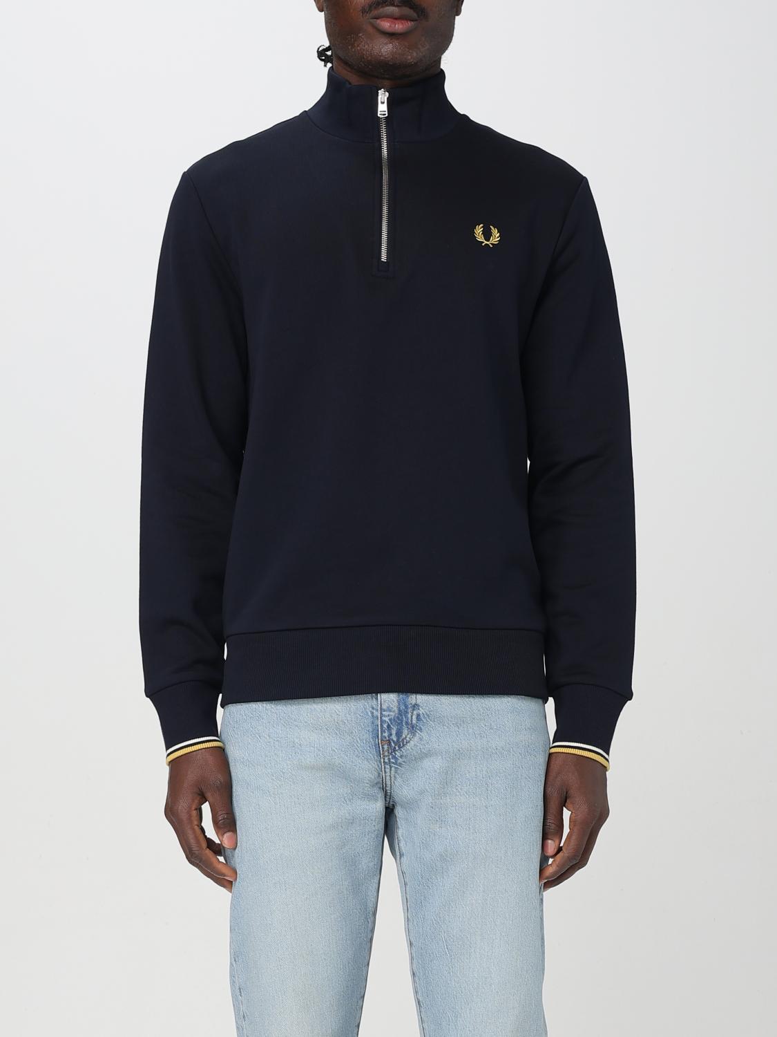 FRED PERRY SWEATSHIRT: Pull homme Fred Perry, Bleu - Img 1