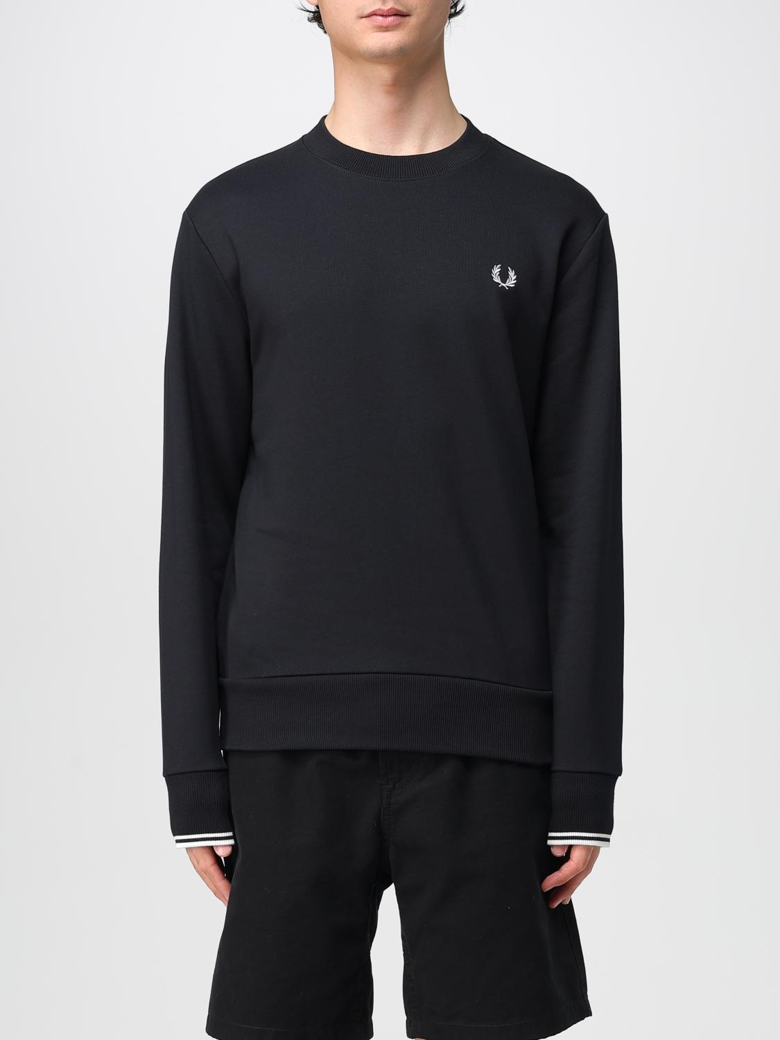 FRED PERRY SUDADERA: Jersey hombre Fred Perry, Negro - Img 1