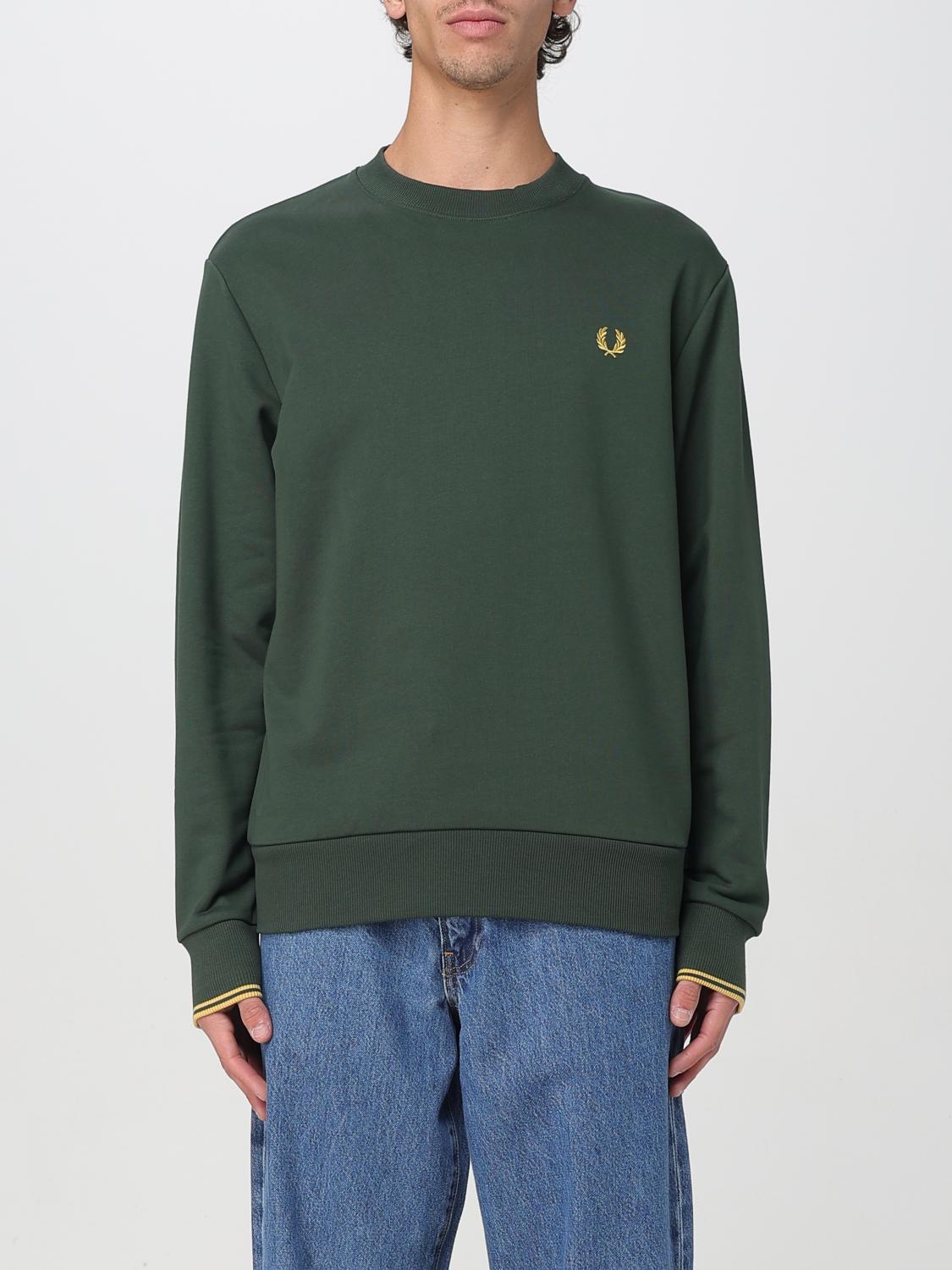 FRED PERRY SUDADERA: Jersey hombre Fred Perry, Verde - Img 1