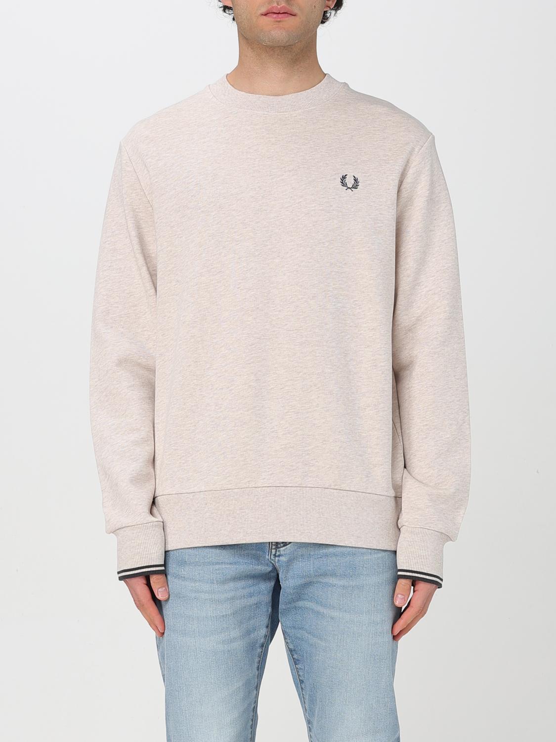 FRED PERRY SUDADERA: Jersey hombre Fred Perry, Beige - Img 1