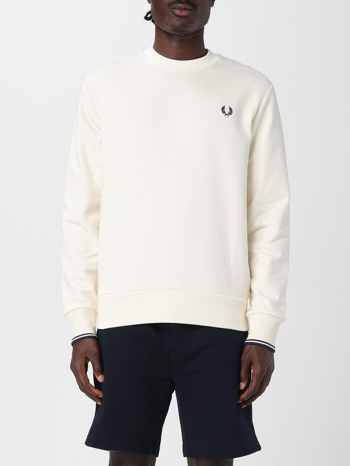 FRED PERRY SWEATSHIRT: Sweater men Fred Perry, Ivory - Img 1