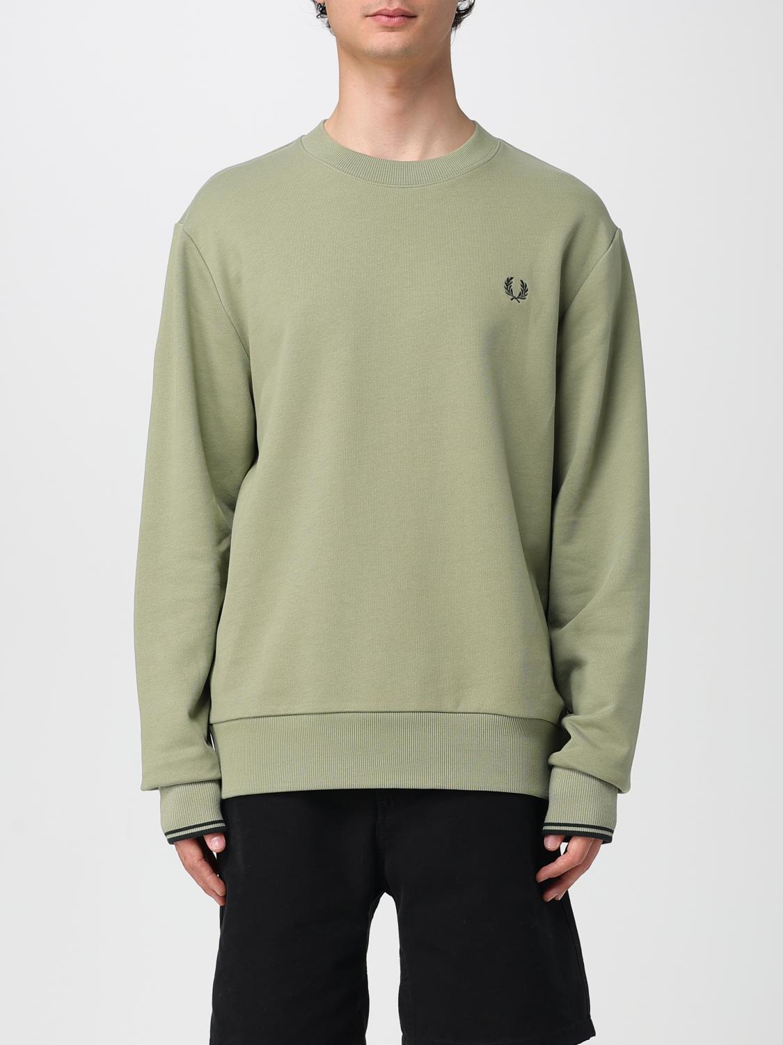 FRED PERRY SUDADERA: Jersey hombre Fred Perry, Musgo - Img 1