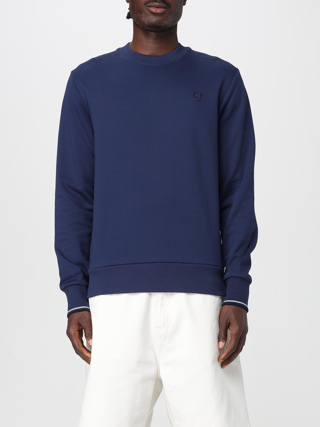 FRED PERRY SWEATSHIRT: Sweater men Fred Perry, Blue 1 - Img 1
