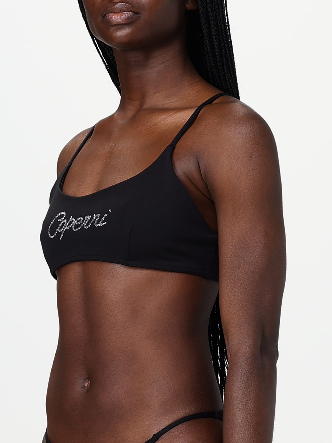 COPERNI COSTUME: Costume da bagno bikini top Coperni, Nero - Img 4
