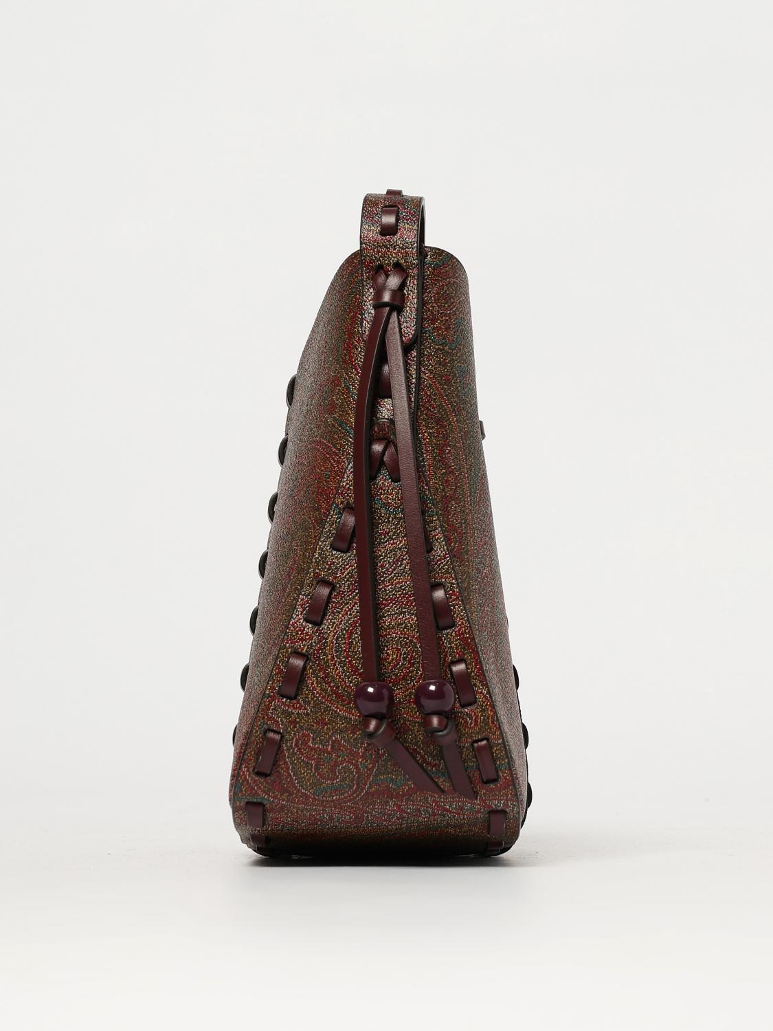 ETRO MINI BAG: Shoulder bag woman Etro, Burgundy - Img 4