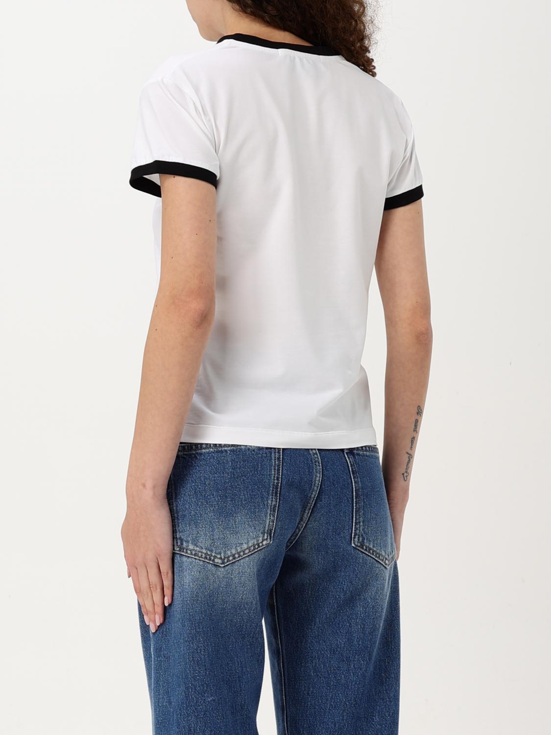 MSGM T-SHIRTS: T-shirt in cotone con mini logo MSGM, Bianco - Img 2