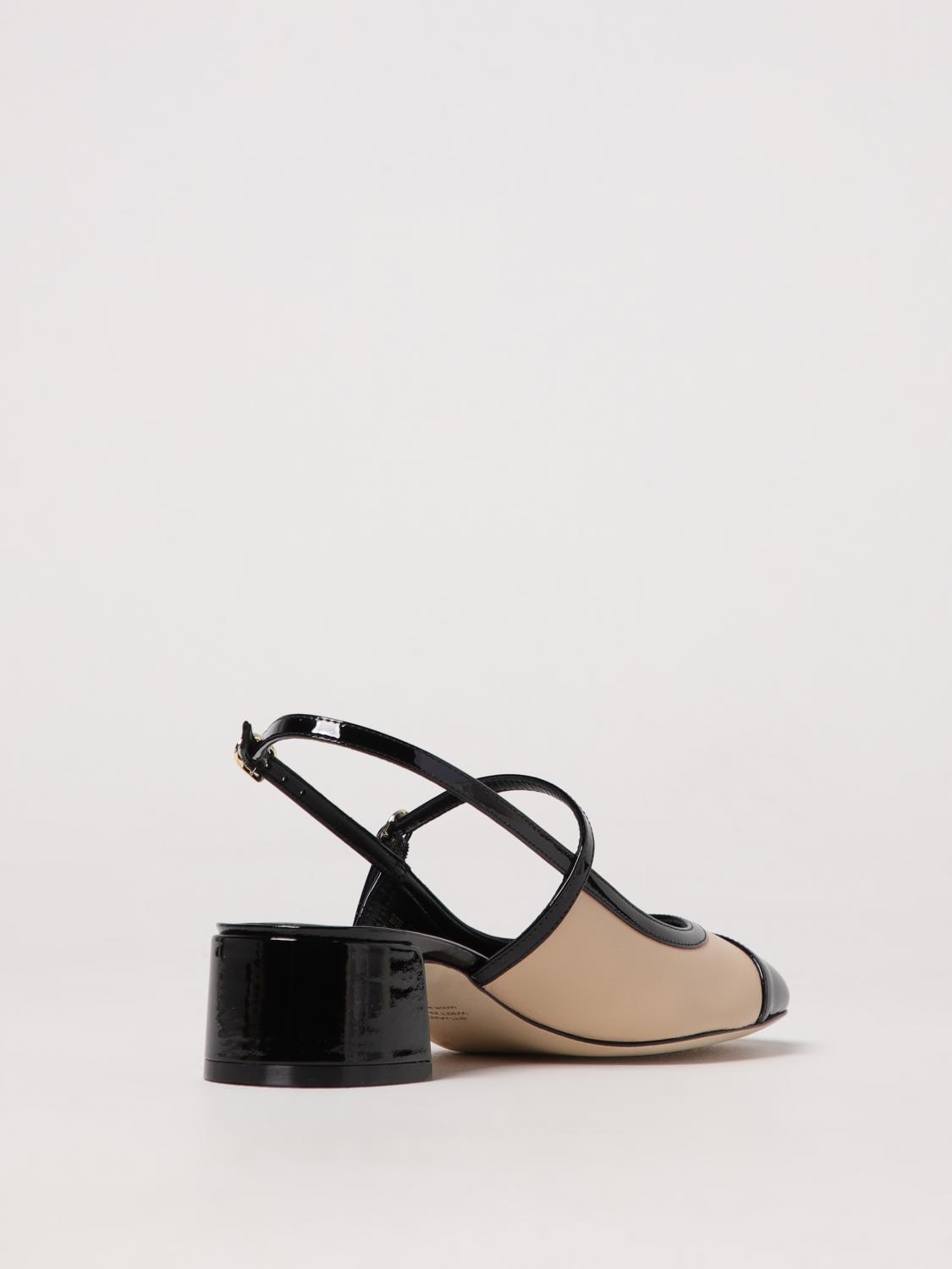 STUART WEITZMAN PUMPS: Slingbacks aus Leder und Lackleder Stuart Weitzman, Schwarz - Img 3
