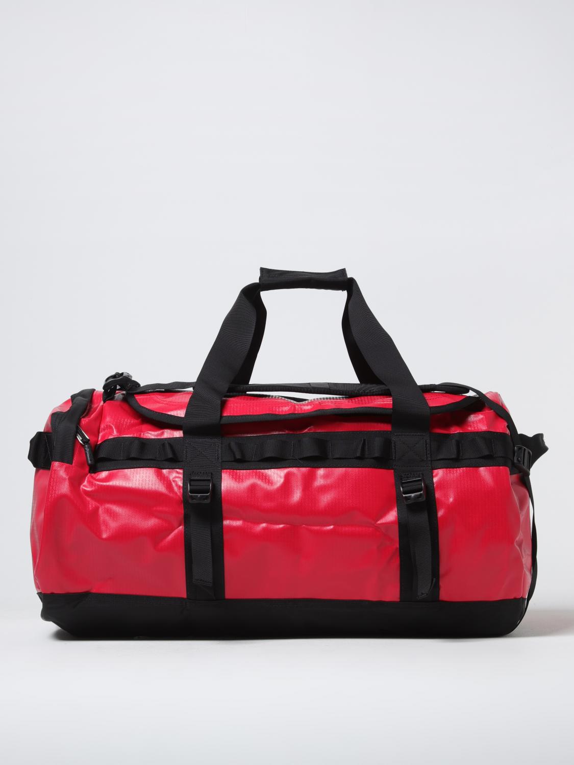THE NORTH FACE VALIGIA: Borsone in poliestere riciclato The North Face, Rosso - Img 1