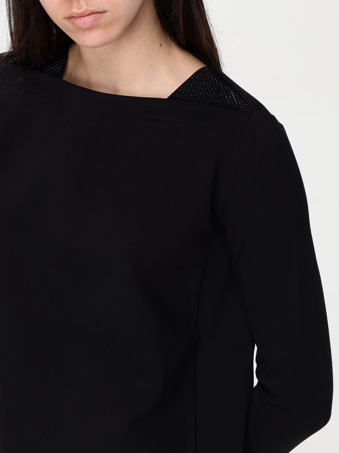 EMPORIO ARMANI SWEATER: Sweater woman Emporio Armani, Black - Img 3