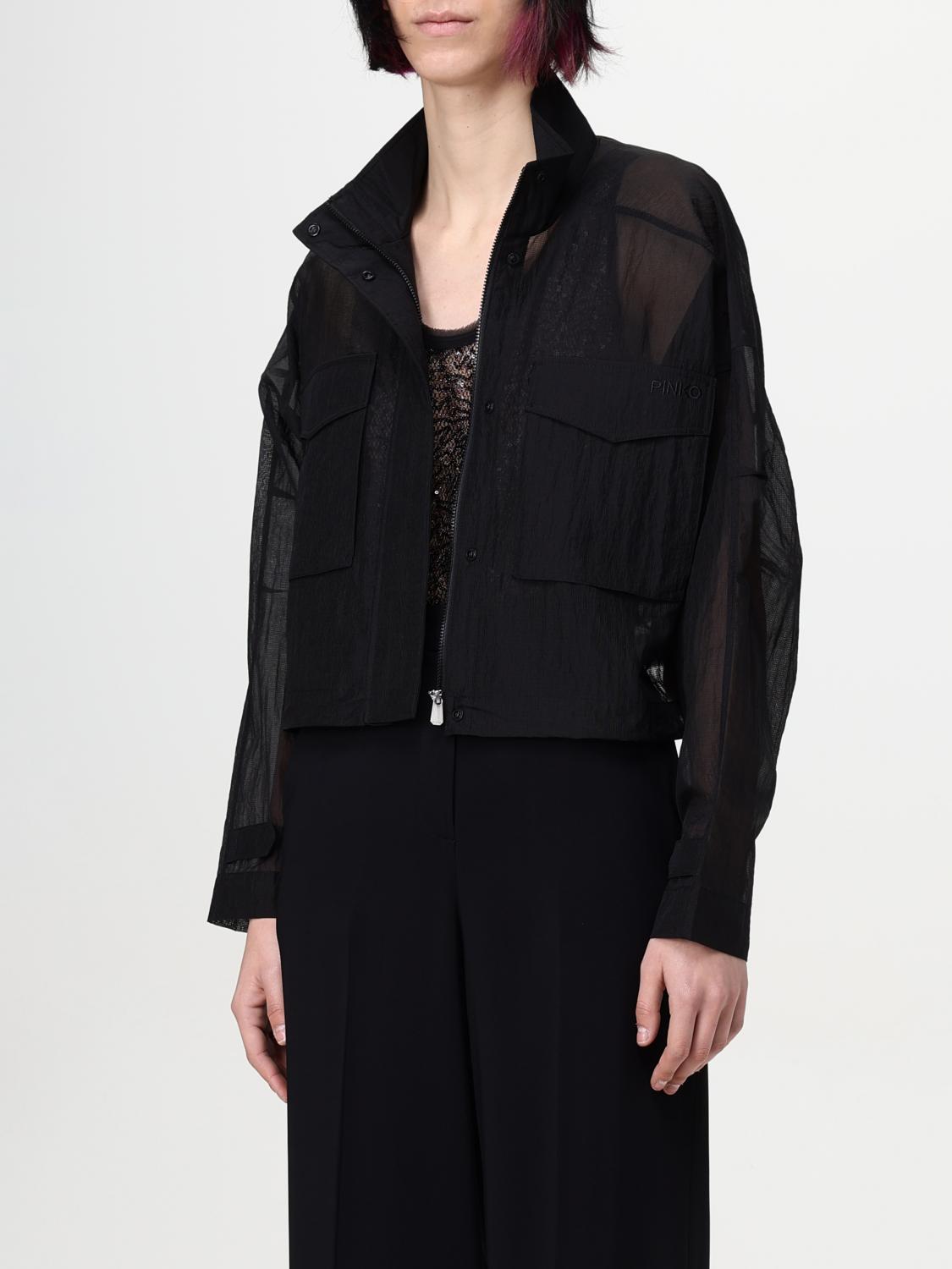 PINKO 外套: 外套 女士 Pinko, 黑色 - Img 3