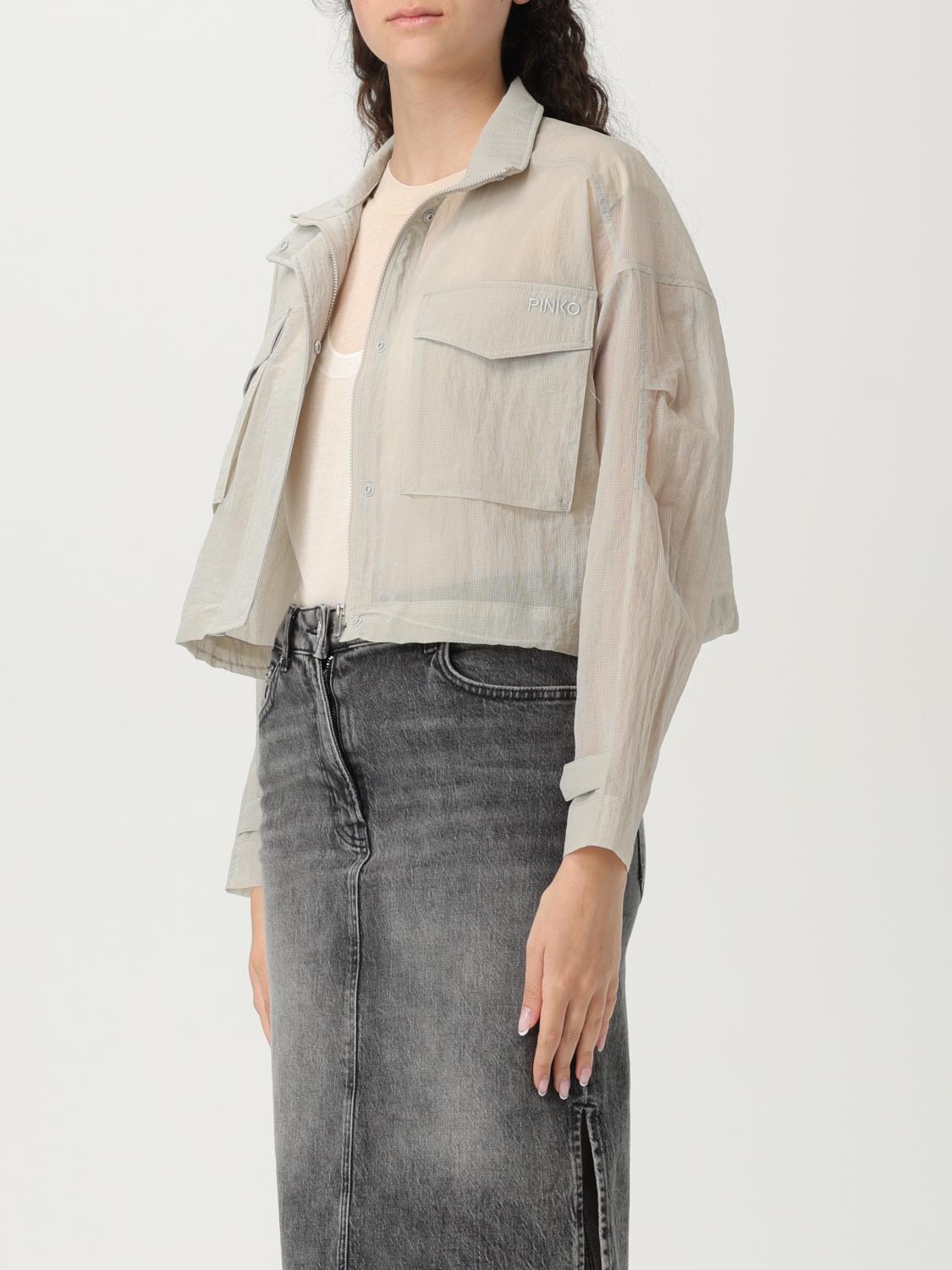 PINKO GIACCA: Giubbotto Pinko in organza , Grigio - Img 3