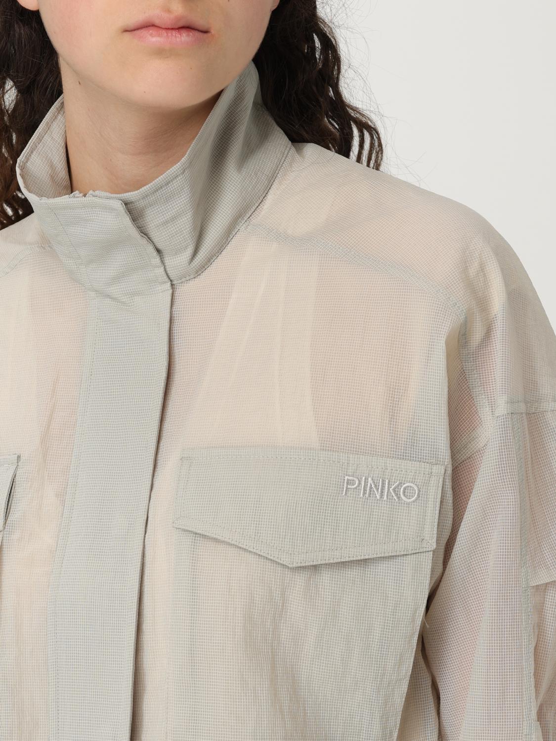 PINKO GIACCA: Giubbotto Pinko in organza , Grigio - Img 4