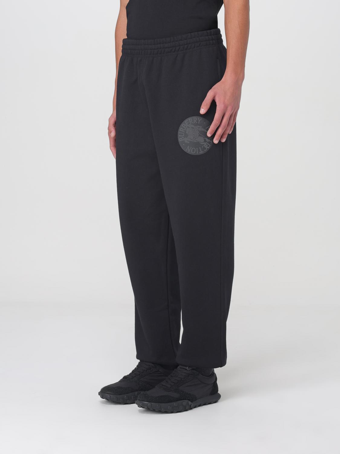BURBERRY PANTALONI: Pantalone Burberry in cotone stretch , Nero - Img 3