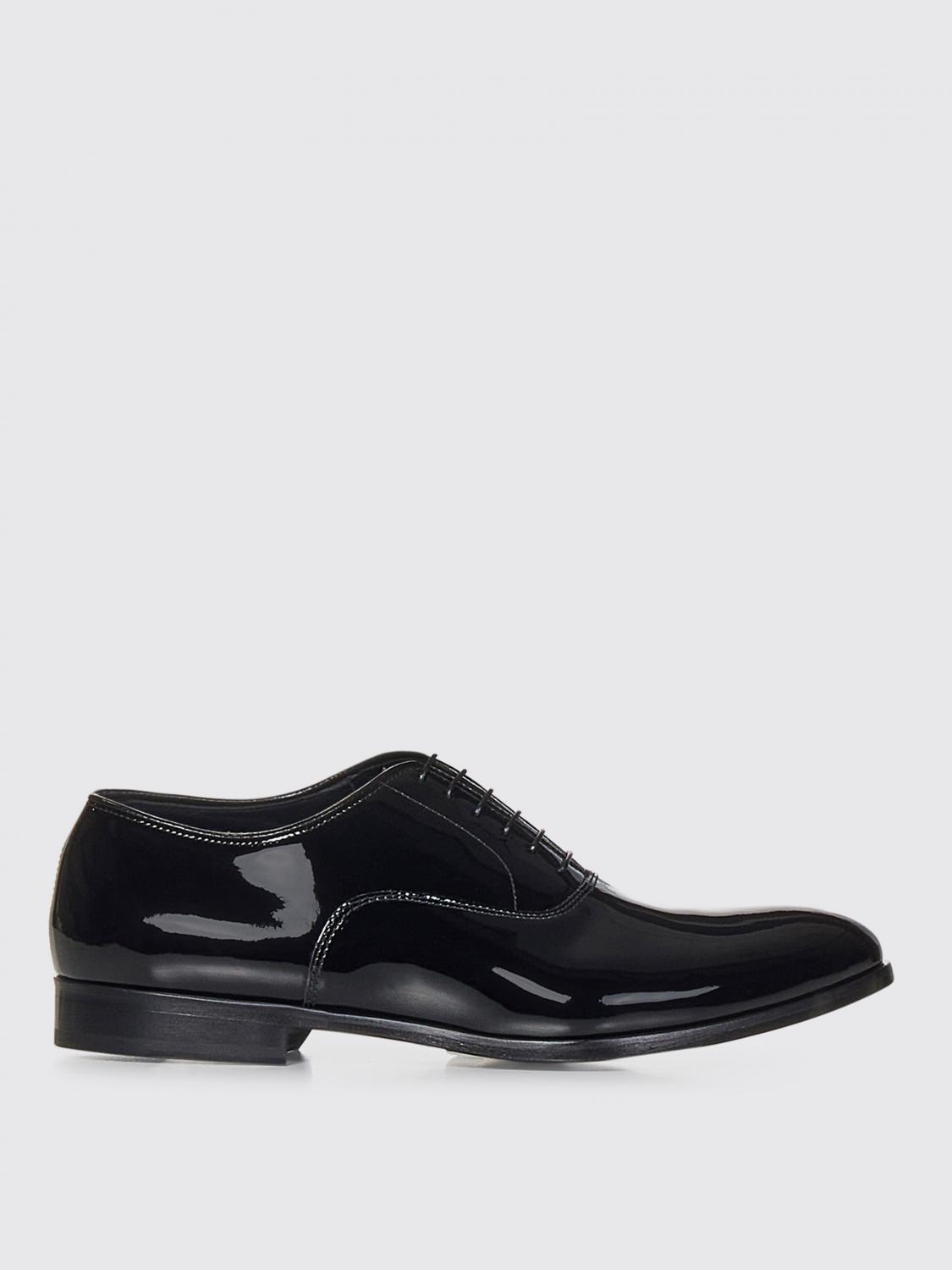 DOUCAL'S SCARPE STRINGATE: Oxford Doucal's in vernice , Nero - Img 1
