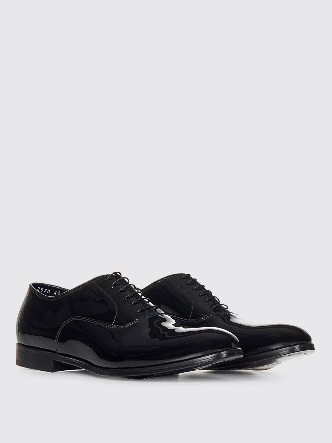 DOUCAL'S SCARPE STRINGATE: Oxford Doucal's in vernice , Nero - Img 2