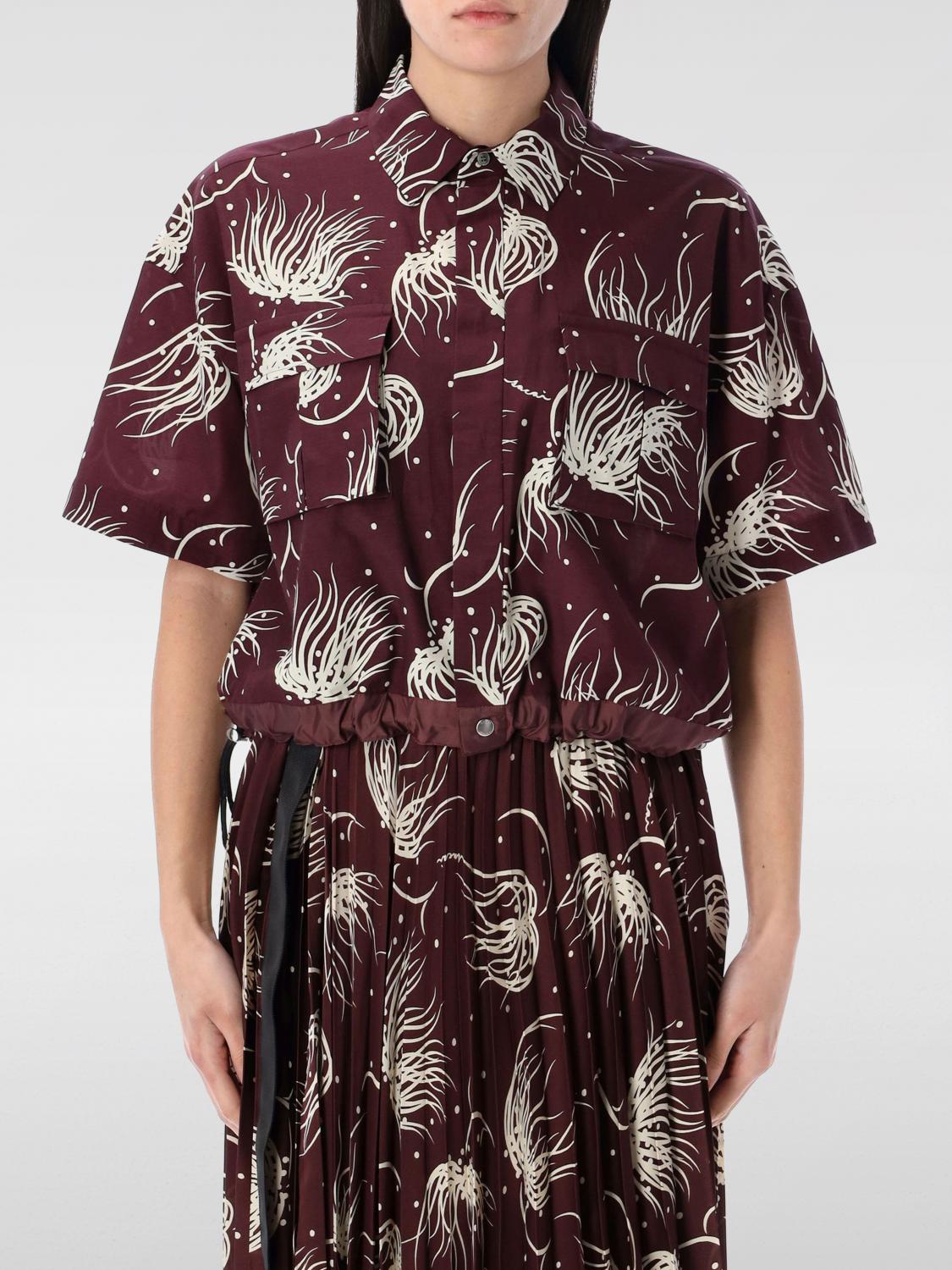 SACAI CAMISA: Camiseta mujer Sacai, Violeta - Img 1