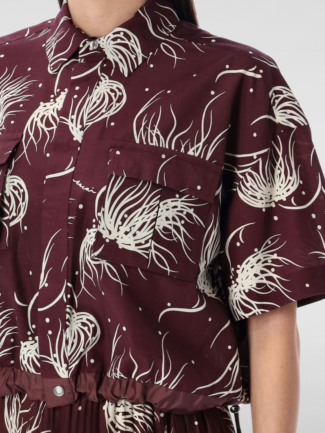 SACAI CAMISA: Camiseta mujer Sacai, Violeta - Img 3