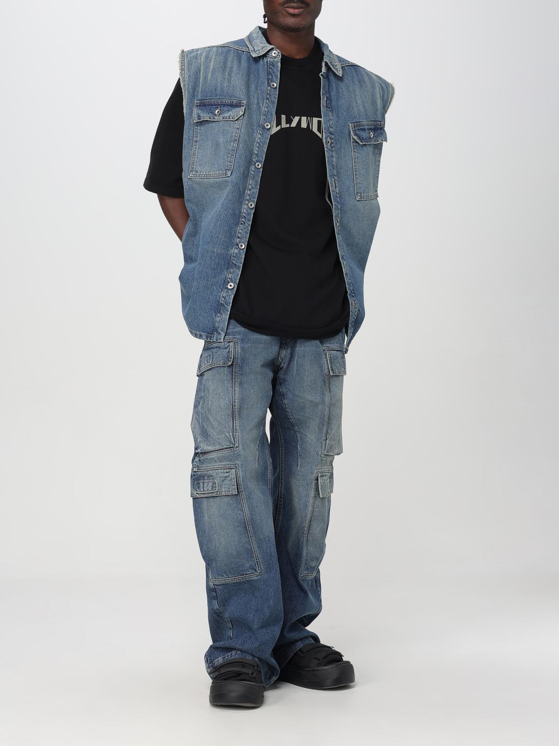 RICK OWENS DRKSHDW JEANS: Rick Owens Drkshdw men's jeans, Blue - Img 2