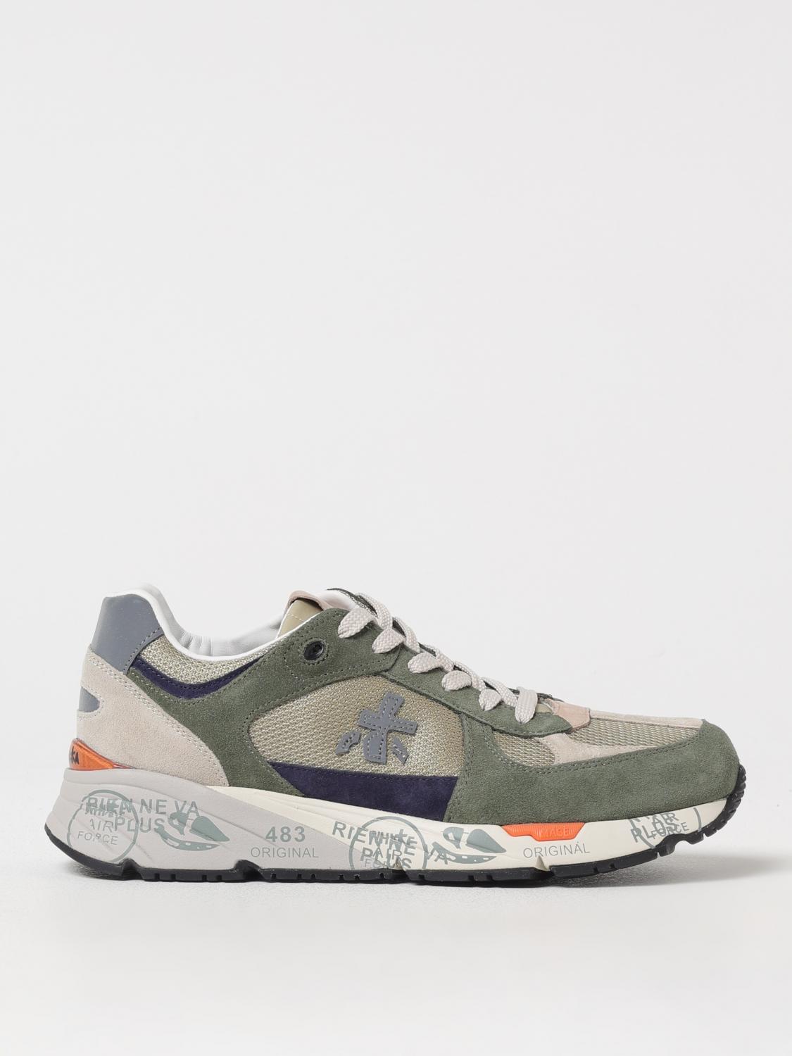 PREMIATA SNEAKERS: Sneakers Mase Premiata in camoscio e mesh , Oliva - Img 1