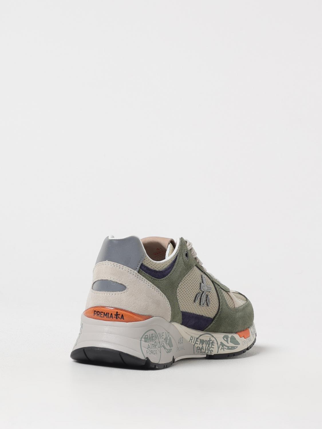 PREMIATA SNEAKERS: Sneakers Mase Premiata in camoscio e mesh , Oliva - Img 3