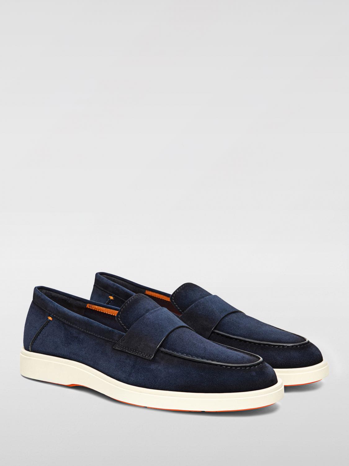 SANTONI ローファー: ローファー メンズ Santoni, ブルー - Img 2