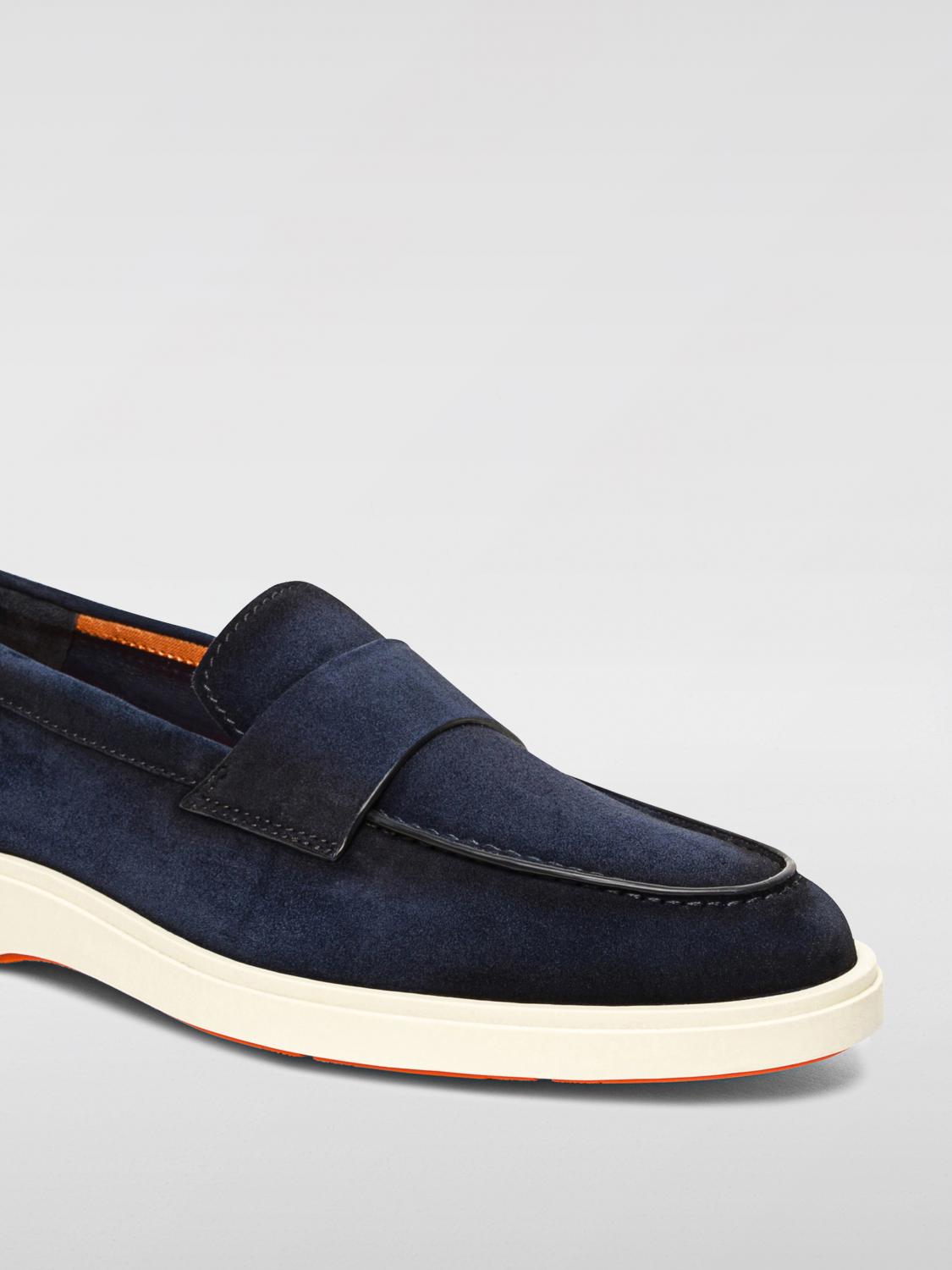SANTONI ローファー: ローファー メンズ Santoni, ブルー - Img 3
