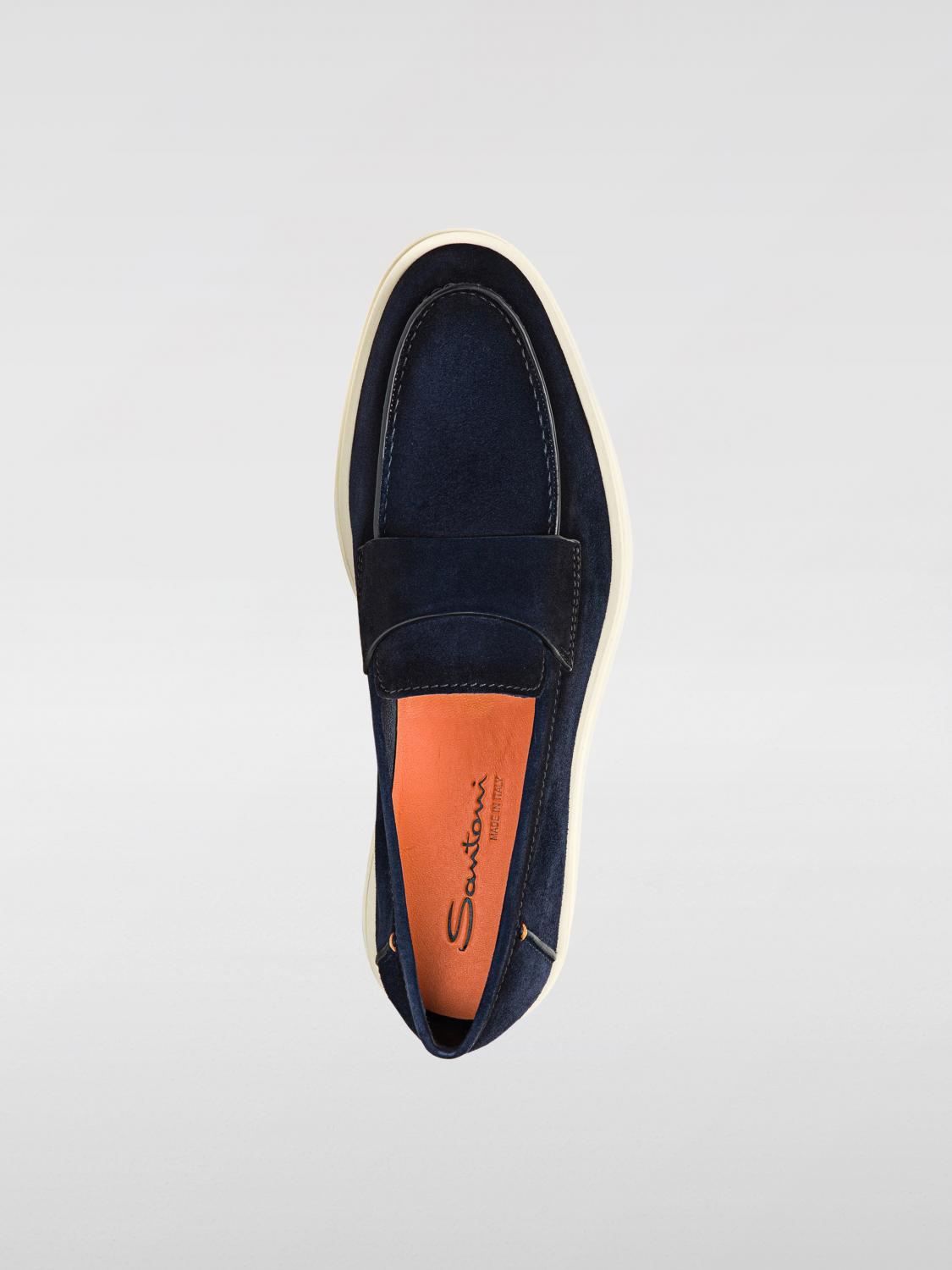 SANTONI ローファー: ローファー メンズ Santoni, ブルー - Img 4
