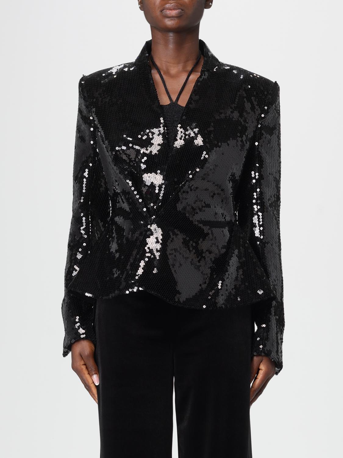 ALEXANDRE VAUTHIER GIACCA: Blazer Alexandre Vauthier con paillettes , Nero - Img 1