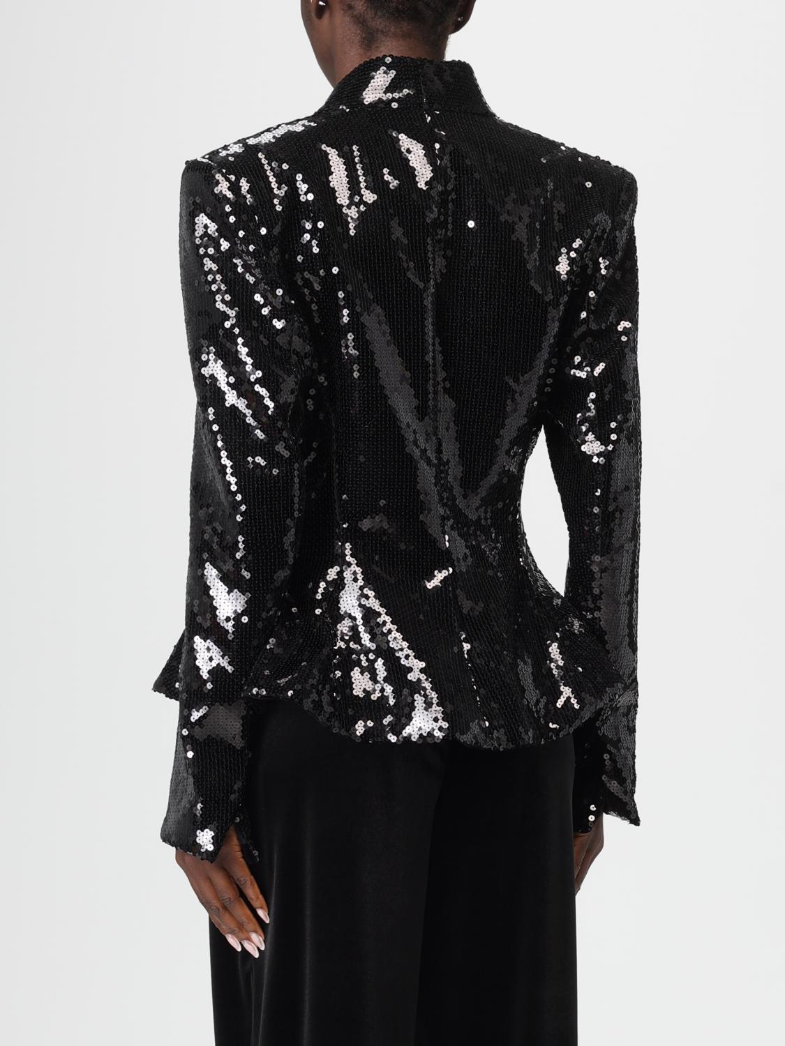 ALEXANDRE VAUTHIER GIACCA: Blazer Alexandre Vauthier con paillettes , Nero - Img 3