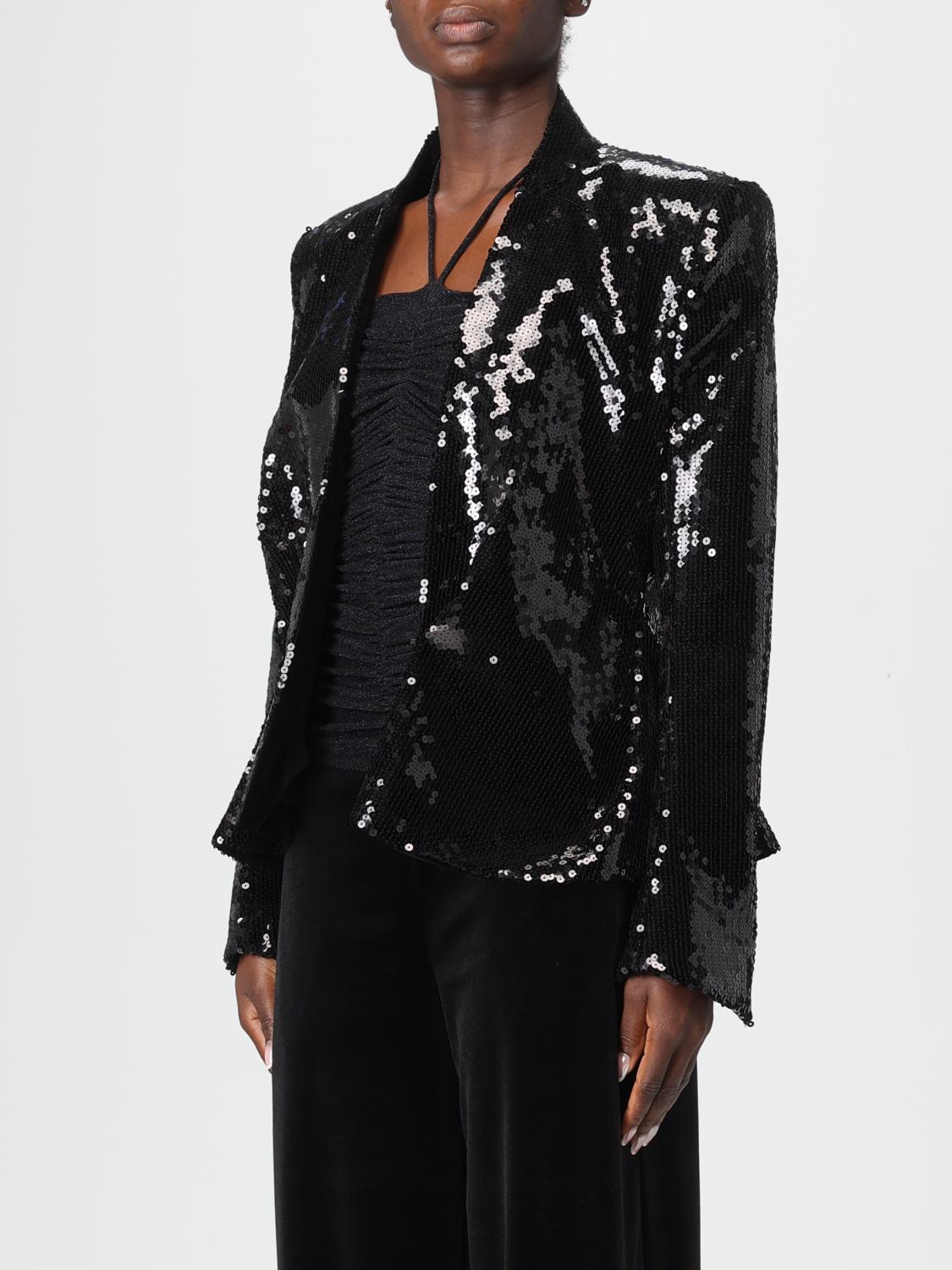 ALEXANDRE VAUTHIER GIACCA: Blazer Alexandre Vauthier con paillettes , Nero - Img 4