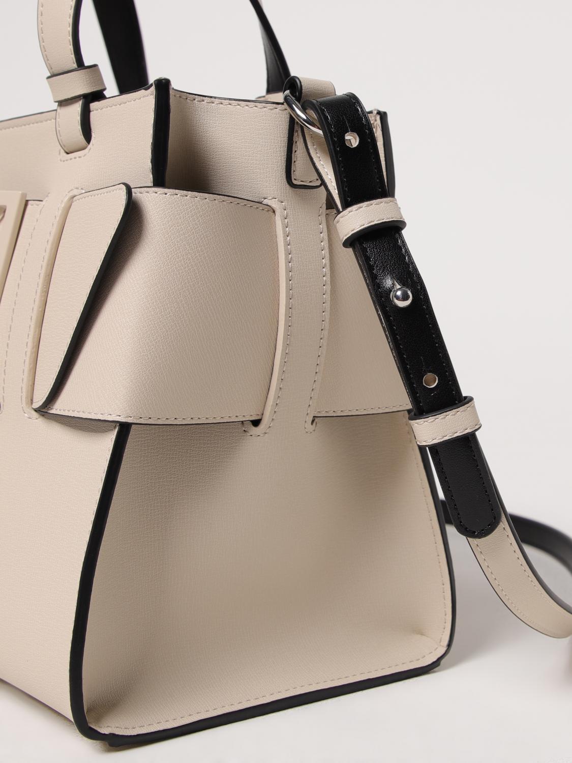 ARMANI EXCHANGE BORSA A MANO: Borsa Armani Exchange in pelle sintetica a grana , Beige - Img 3