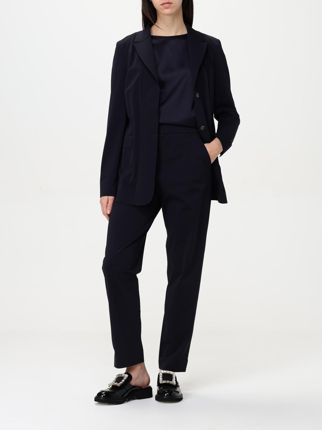MAX MARA TOP: Jersey mujer Max Mara, Azul Oscuro - Img 2