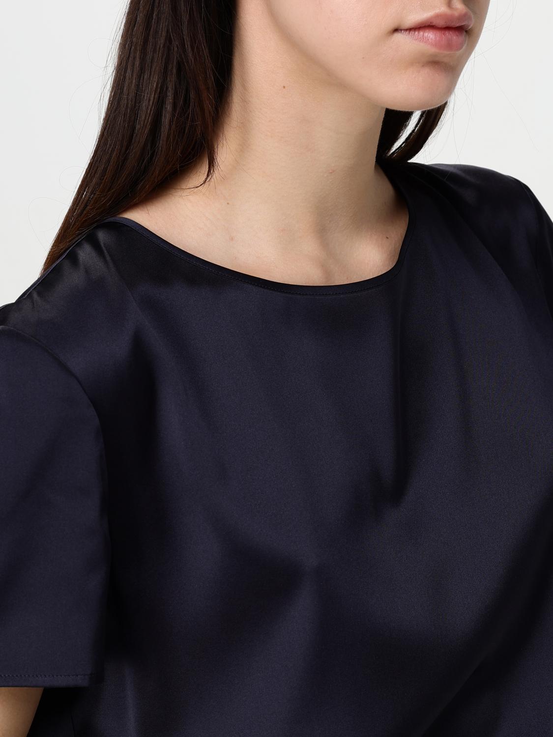 MAX MARA TOP: Jersey mujer Max Mara, Azul Oscuro - Img 5