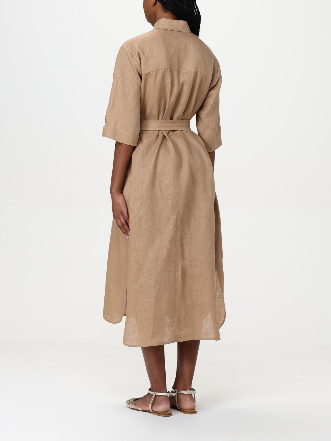 MAX MARA VESTIDO: Vestido mujer Max Mara, Camello - Img 2