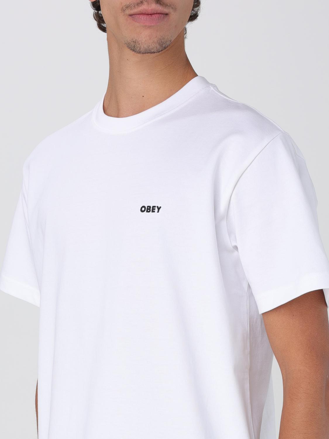 OBEY T-SHIRT: T-shirt men Obey, White - Img 3