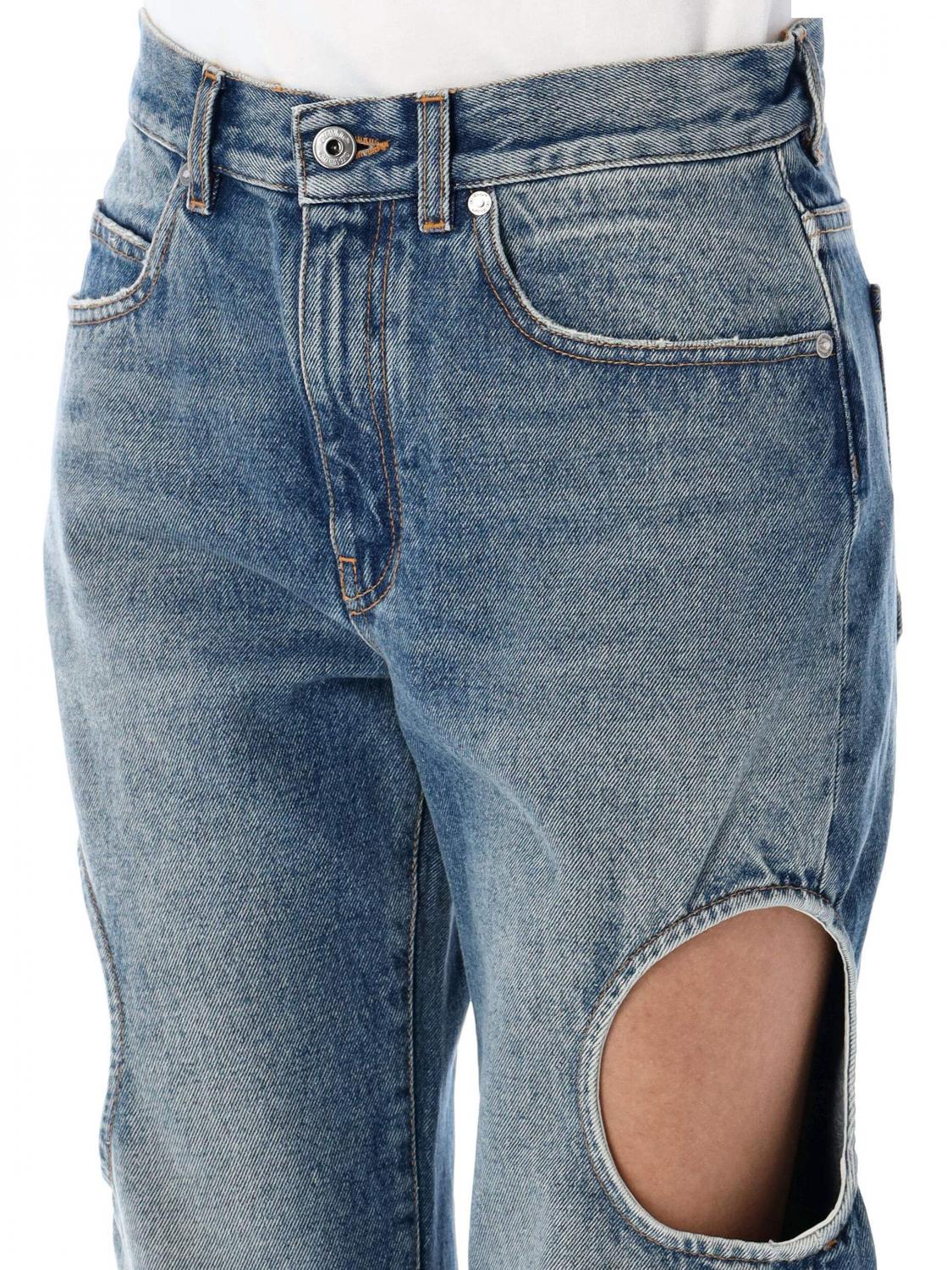 OFF-WHITE VAQUEROS: Vaquero mujer Off-white, Azul Oscuro - Img 3