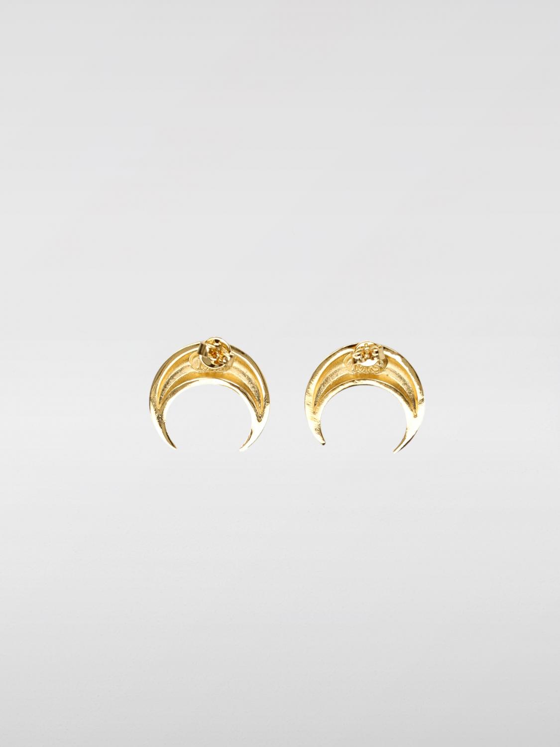 MARINE SERRE GIOIELLO: Orecchini Mini Moon Marine Serre in ottone placcato oro, Oro - Img 2