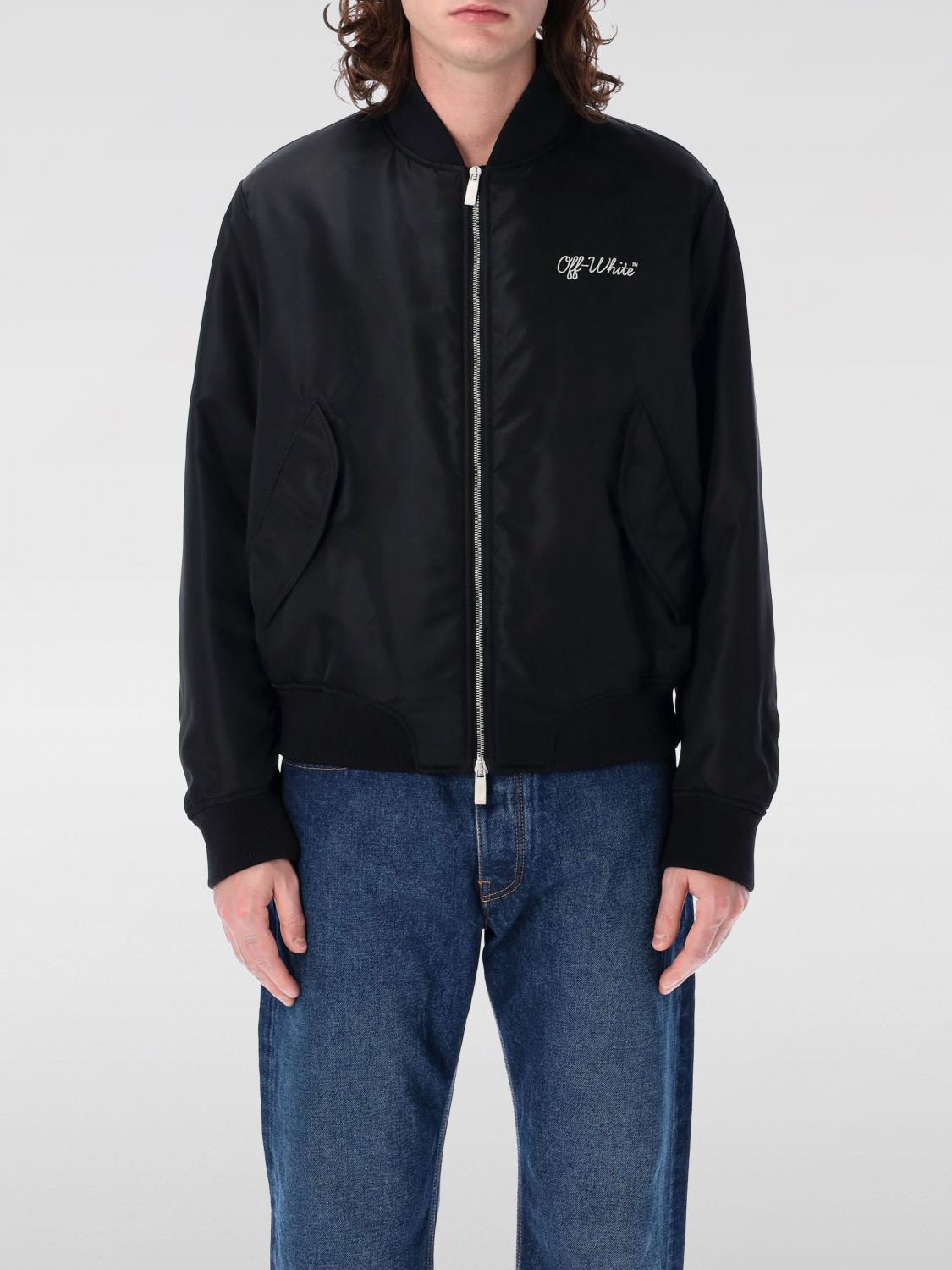 OFF-WHITE 外套: 外套 男士 Off-white, 黑色 - Img 1
