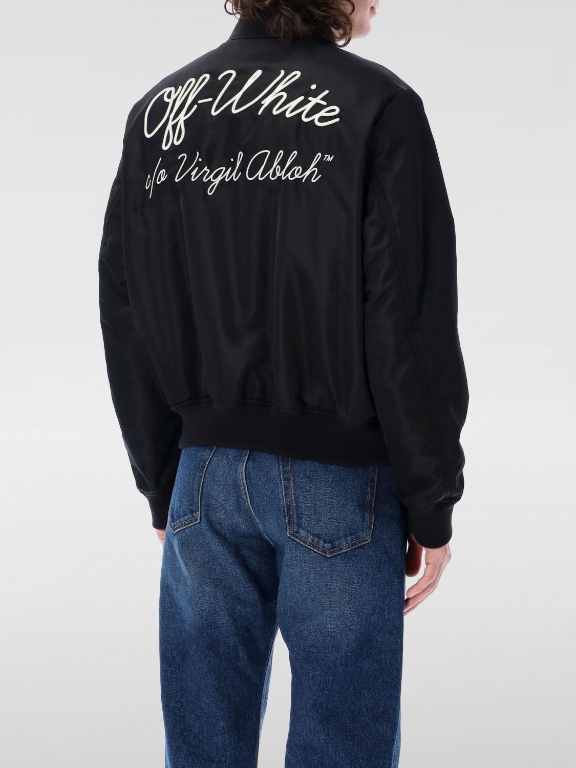 OFF-WHITE 外套: 外套 男士 Off-white, 黑色 - Img 2