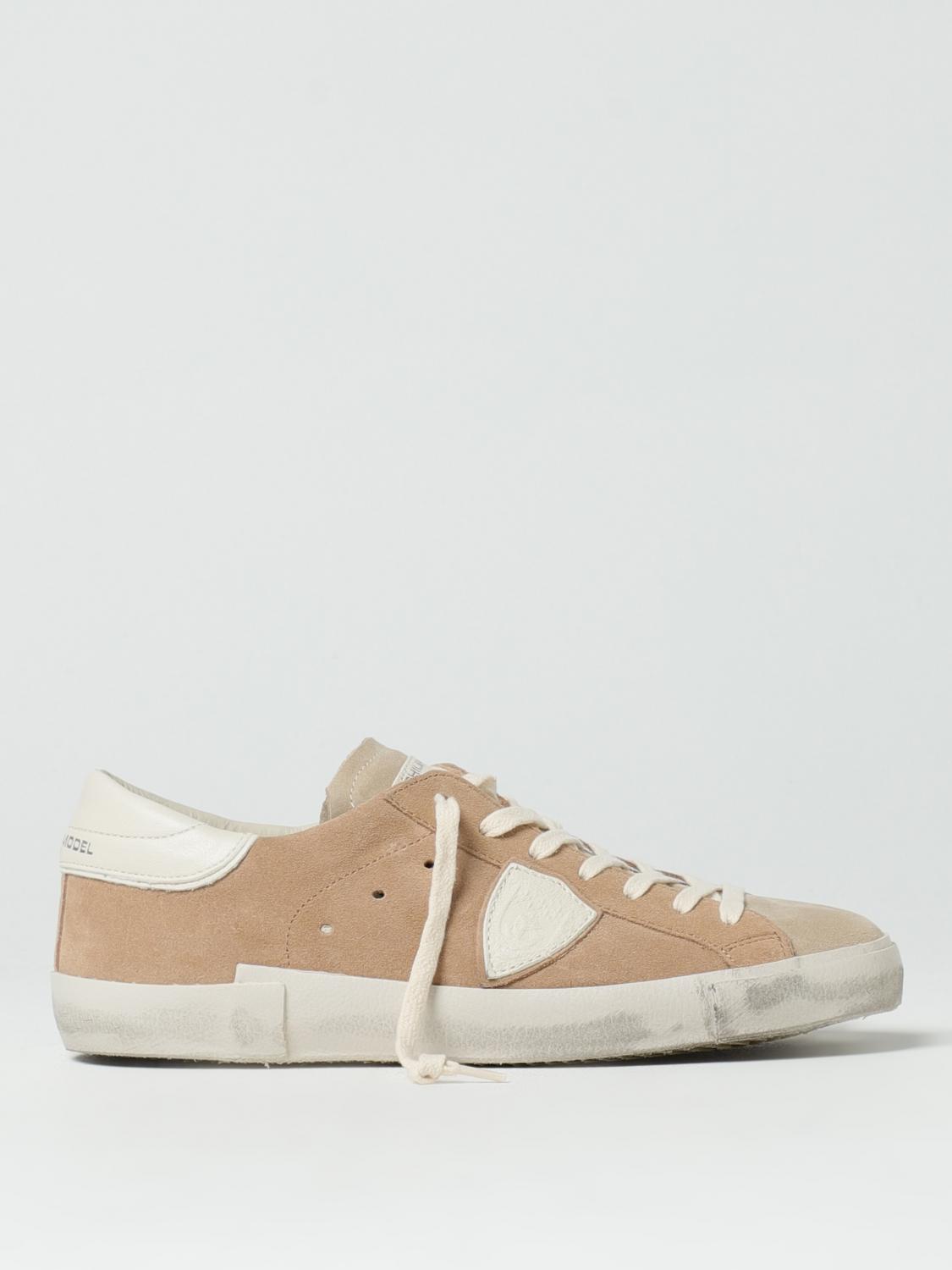 PHILIPPE MODEL SNEAKERS: Sneakers men Philippe Model, Beige - Img 1