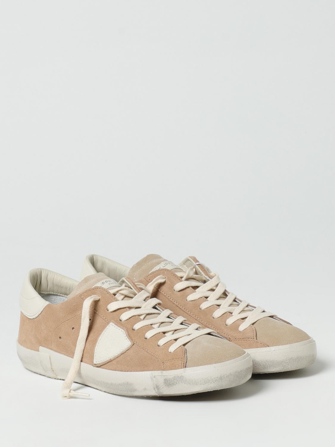 PHILIPPE MODEL SNEAKERS: Sneakers men Philippe Model, Beige - Img 2