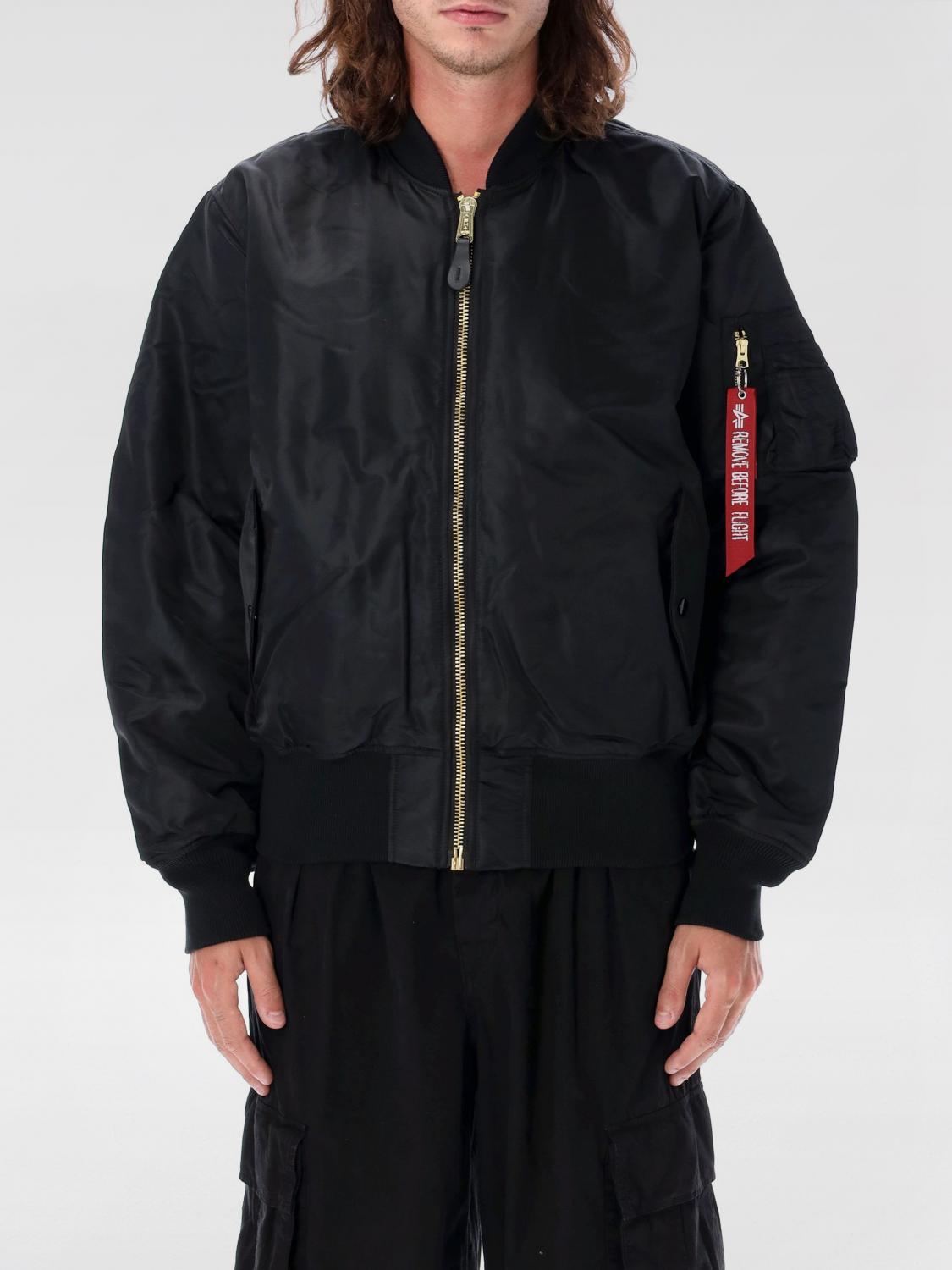 ALPHA INDUSTRIES ジャケット: ジャケット メンズ Alpha Industries, ブラック - Img 1