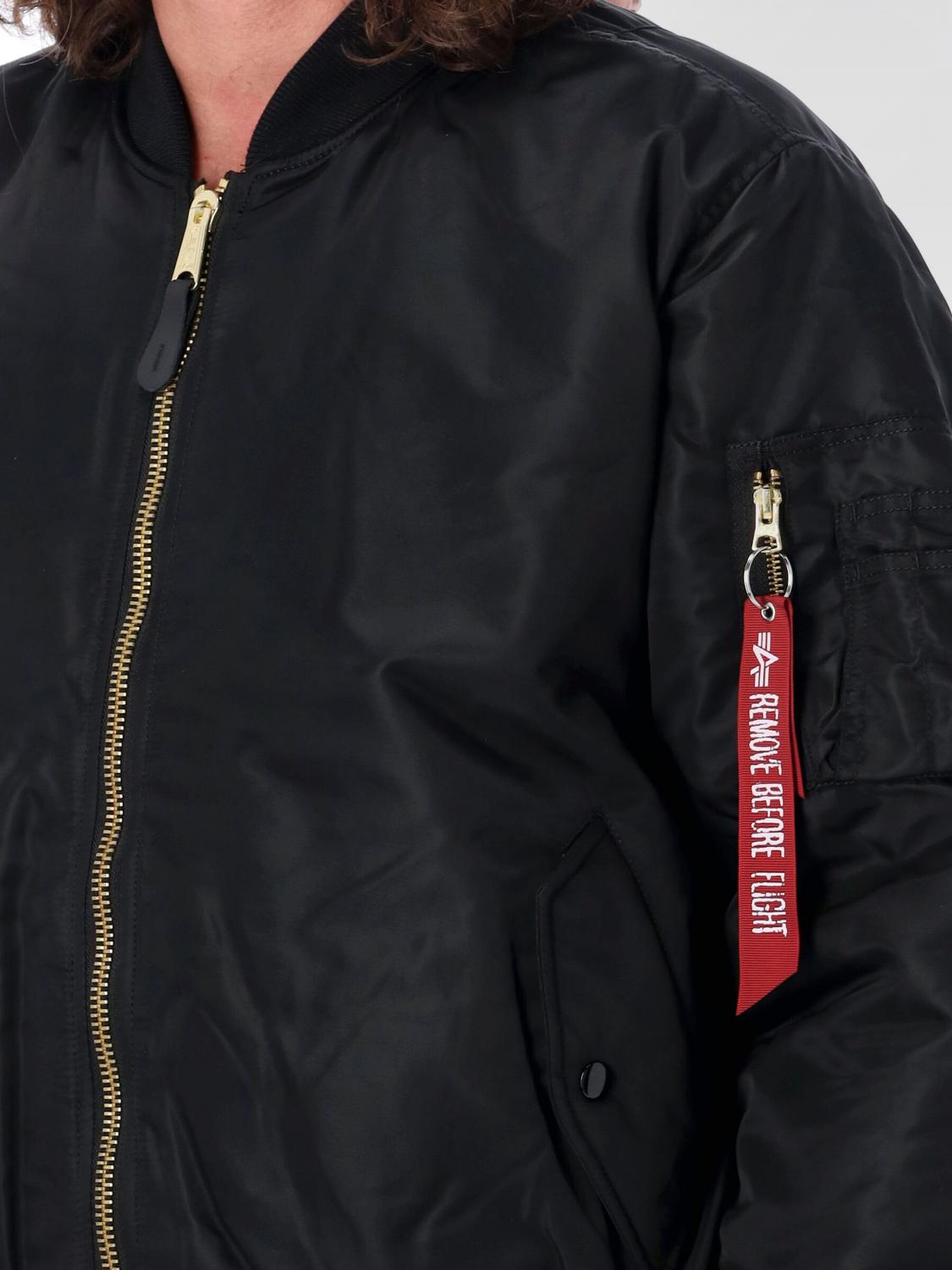 ALPHA INDUSTRIES ジャケット: ジャケット メンズ Alpha Industries, ブラック - Img 3