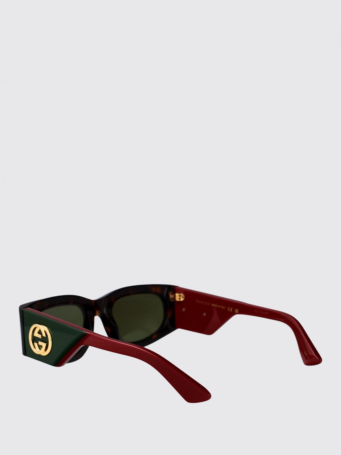 GUCCI 선글라스: 선글라스 여성 Gucci, 브라운 - Img 3