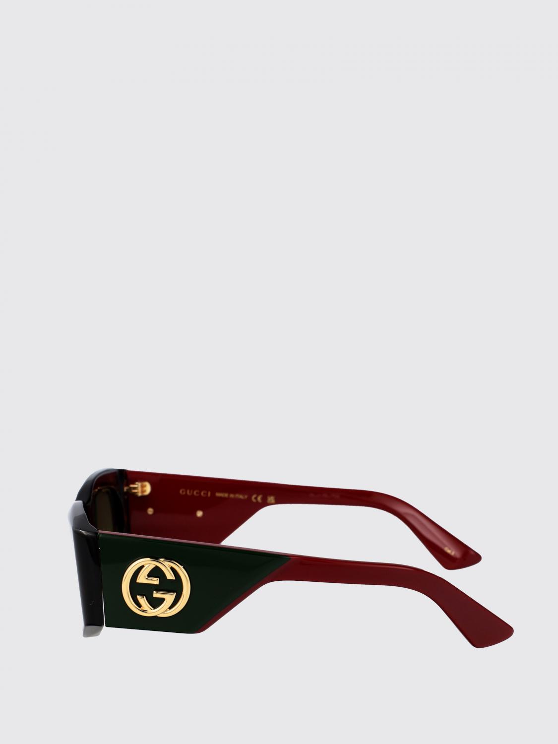 GUCCI 선글라스: 선글라스 여성 Gucci, 브라운 - Img 4