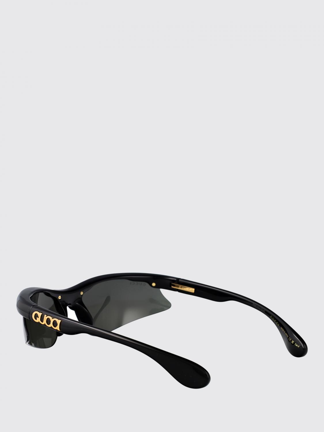 GUCCI SUNGLASSES: Sunglasses men Gucci, Black - Img 3