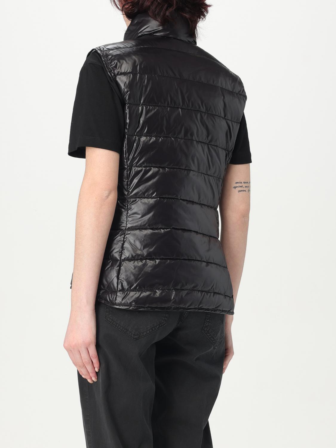 BLAUER GILET: Gilet in nylon imbottito con logo Blauer , Nero - Img 2