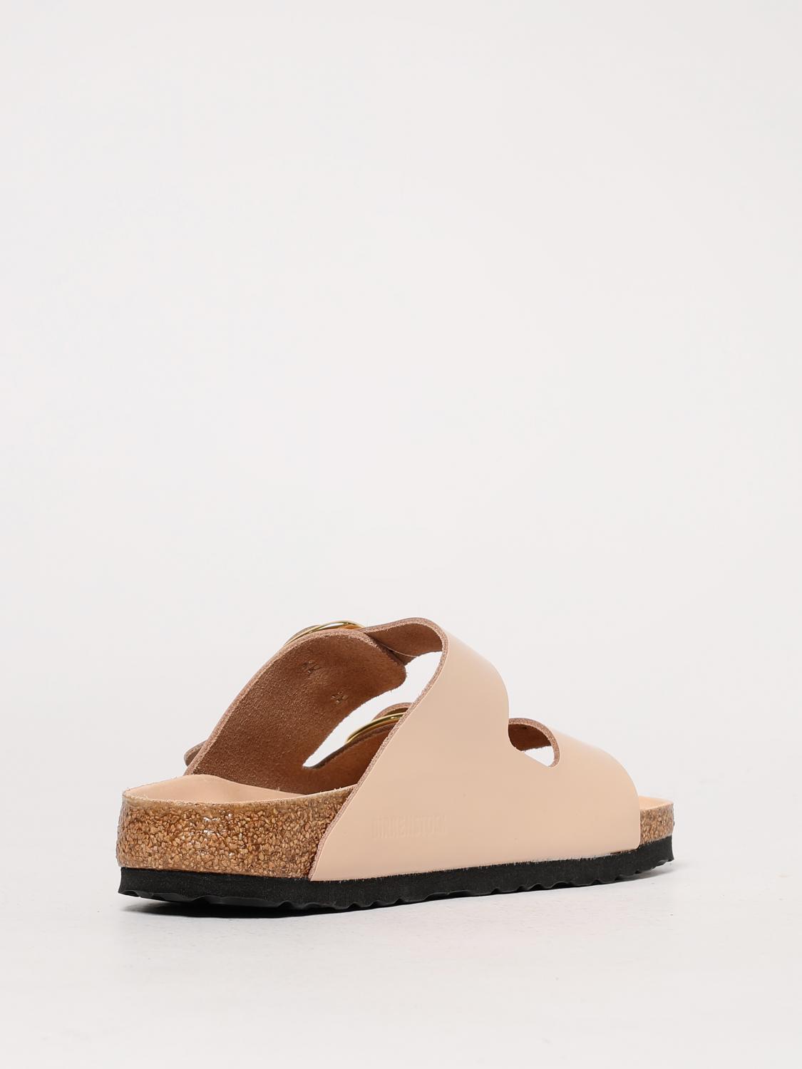 BIRKENSTOCK FLACHE SANDALEN: Arizona Big Buckle Sandalen aus gebürstetem Leder Birkenstock, Pink - Img 3